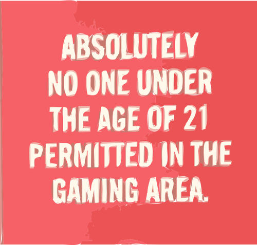 ゲームの領域のための年齢制限標識のベクトル イラスト